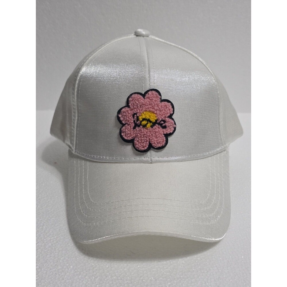 True LOVE FLOWER WOMEN'S ADJUSTABLE STRAPBACK BASEBALL HAT/CAP, PINK, OUTDOOR